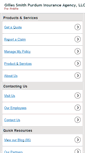 Mobile Screenshot of gillesinsurance.com